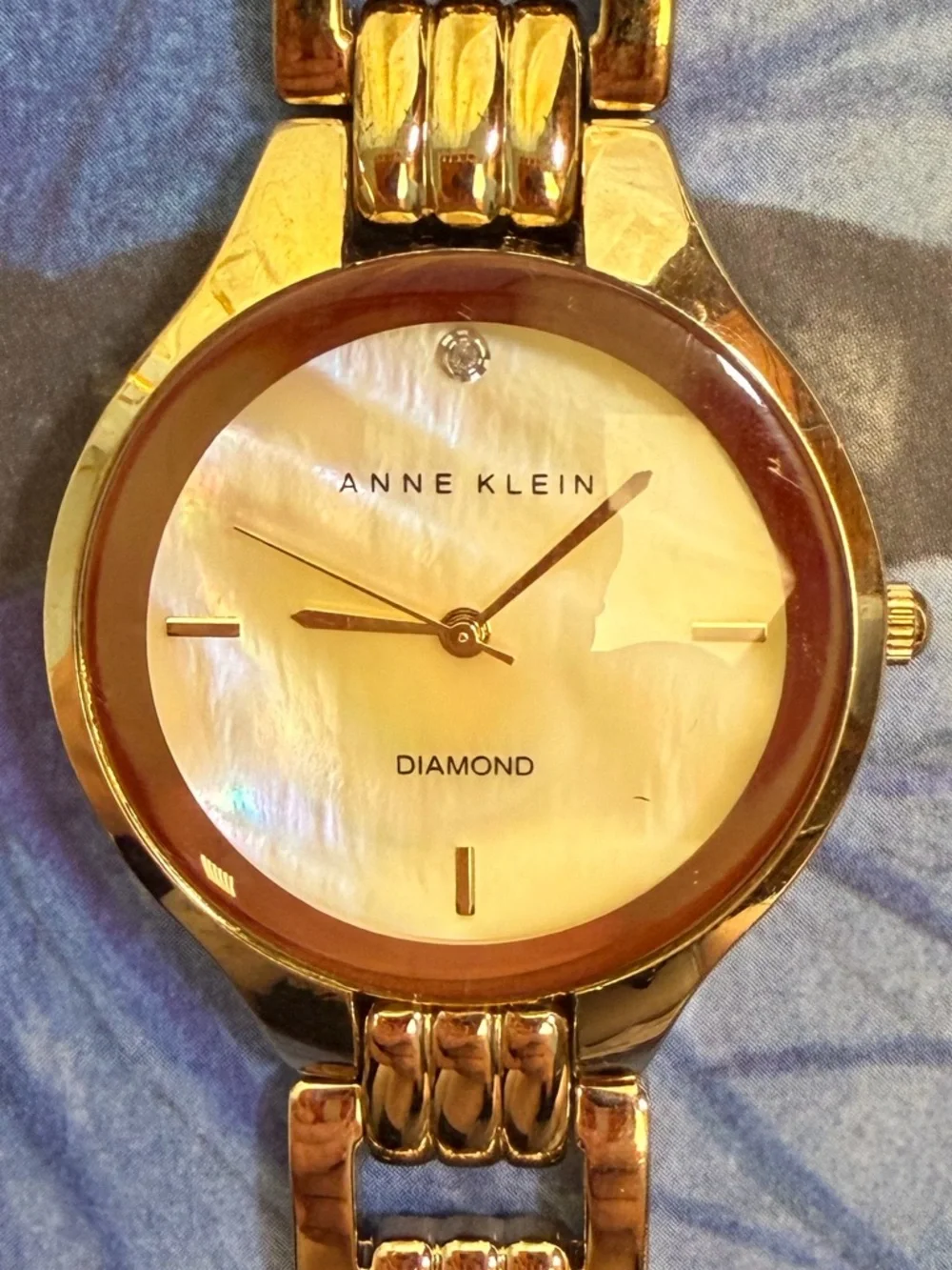Anne Klein Gold Tone Round Dial Women's Watch